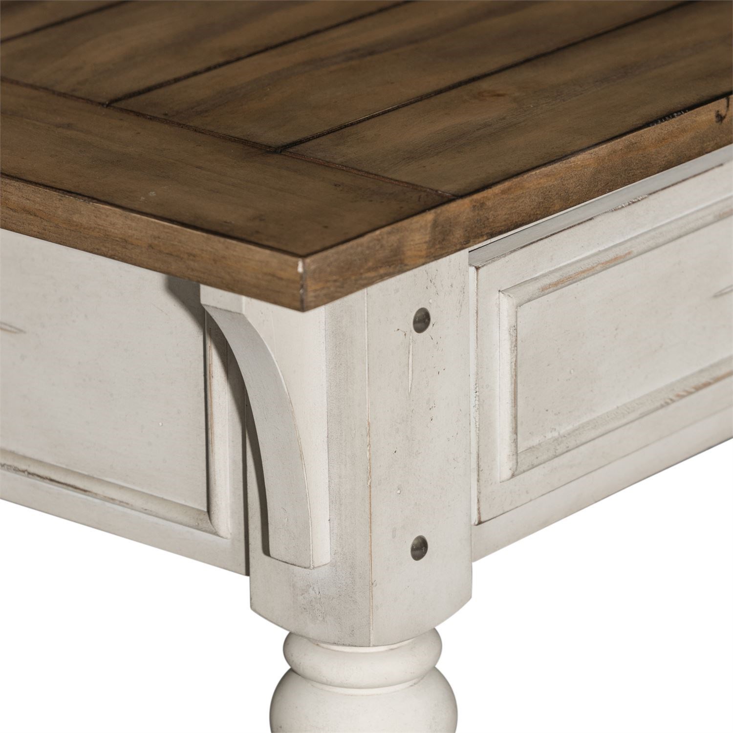 Morgan creek antique white sofa table sale